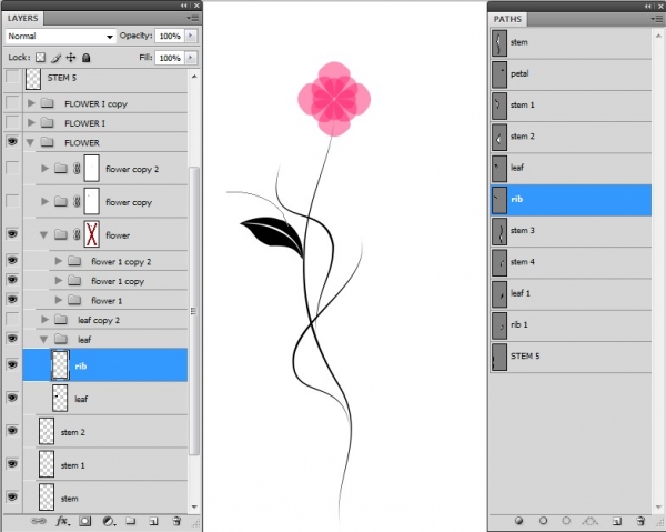 Creation of Flowers: Step 8